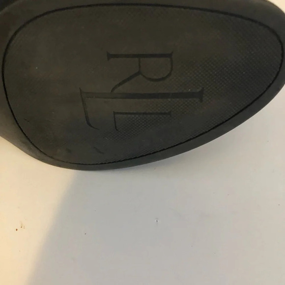 Lauren Ralph Lauren 7B Two Tone Brown and Black Leather Riding Boots Womens - Picture 10 of 14